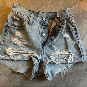 Levi's Blue Denim Shorts